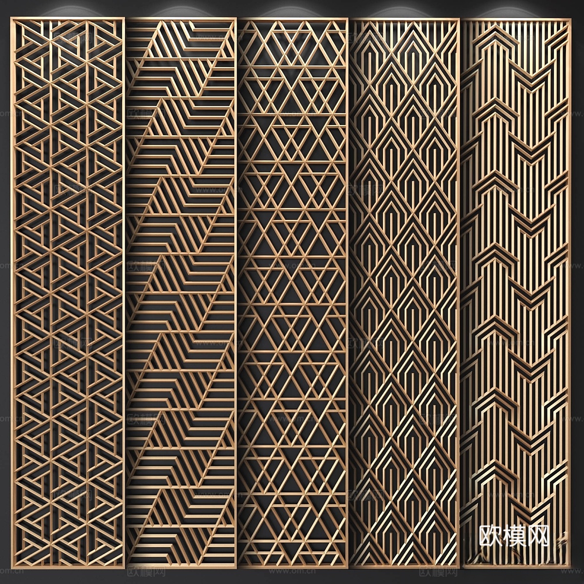 装饰隔断3d模型下载