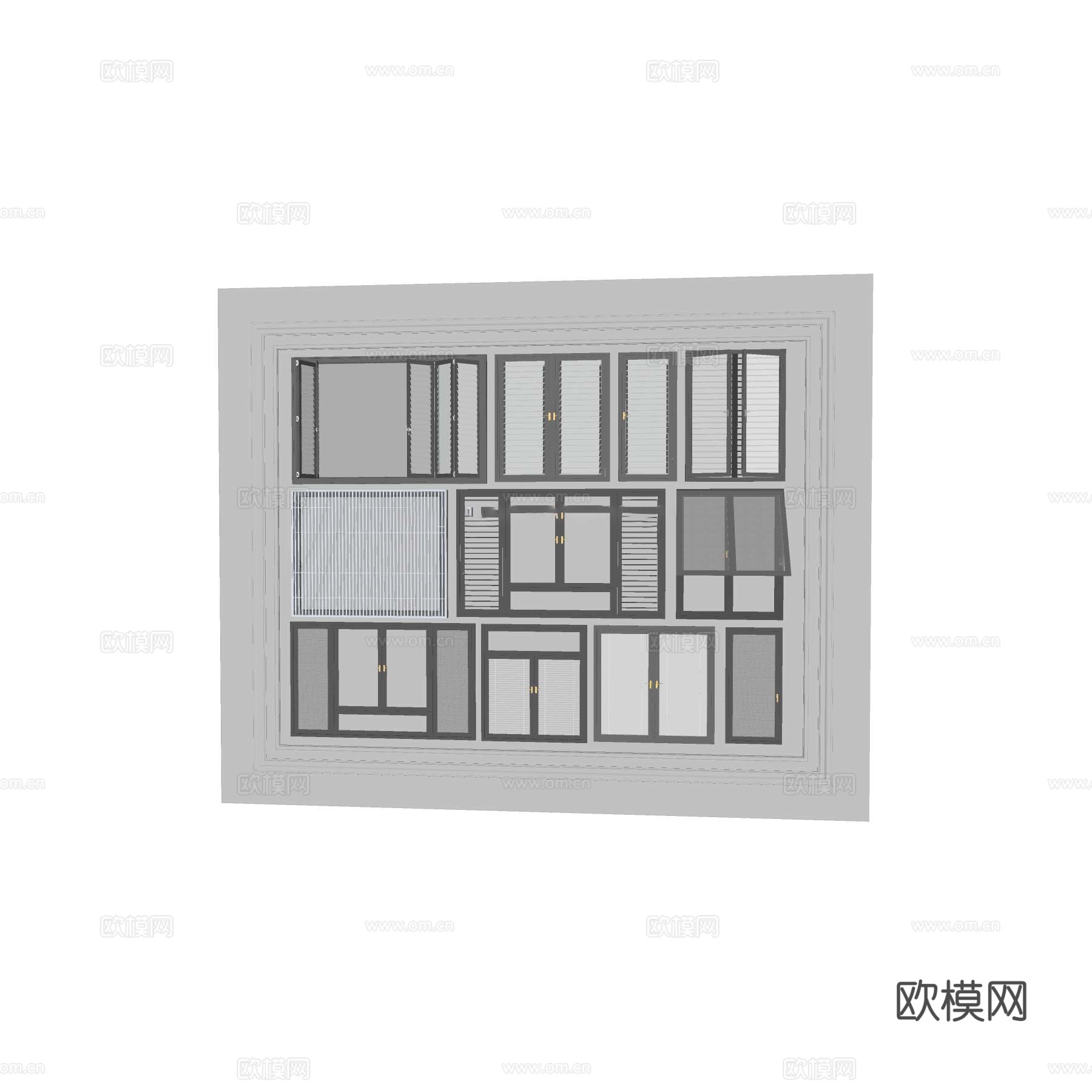 窗免费su模型