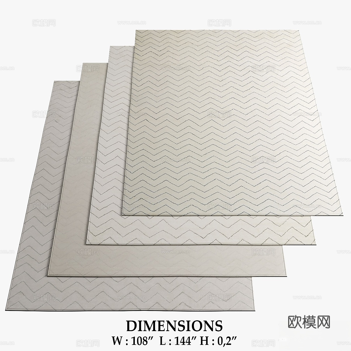 Restoration Hardware 地毯_1143d模型