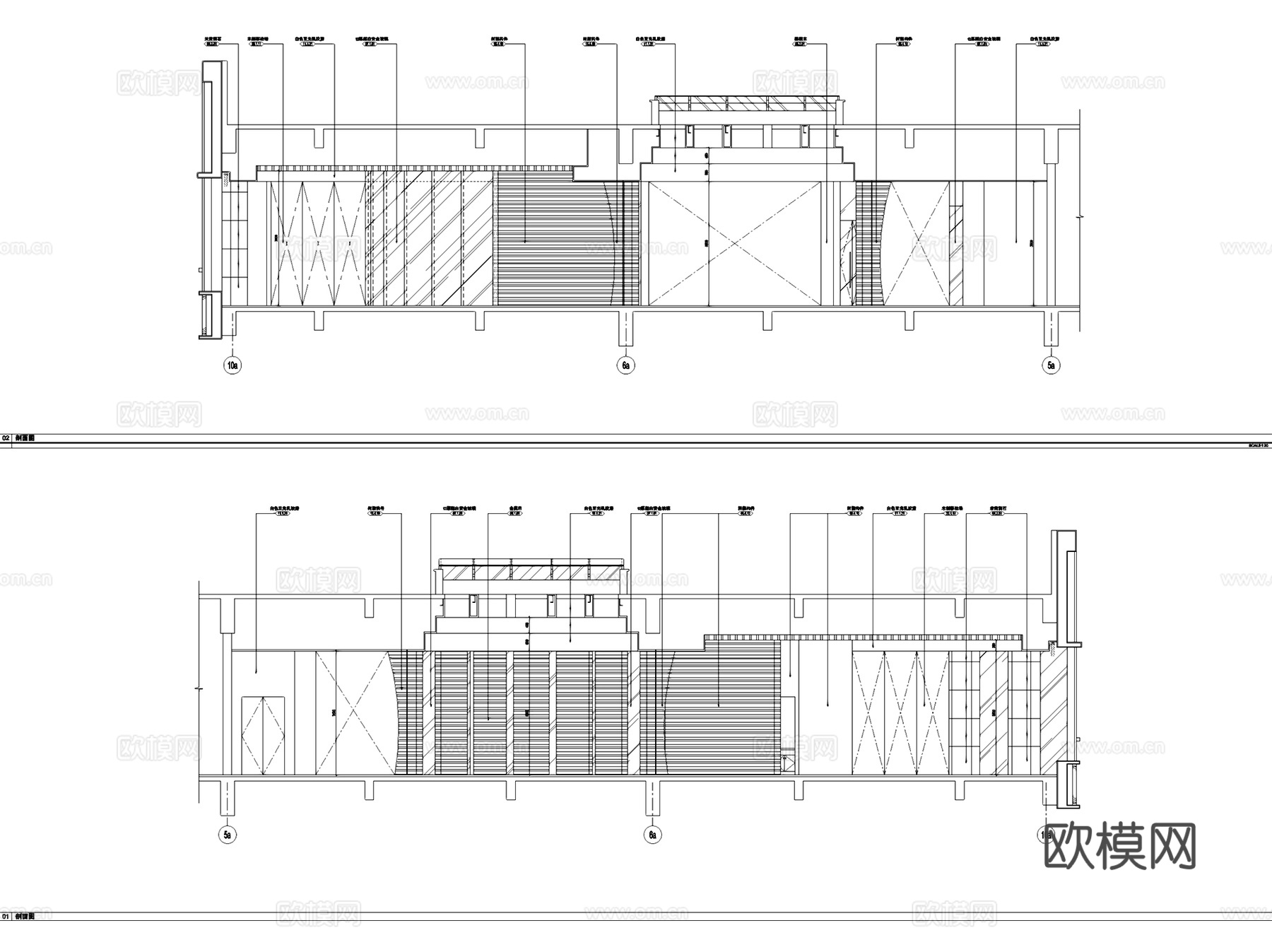 上海苏浙汇联洋店中餐厅室内工装CAD施工图cad施工图