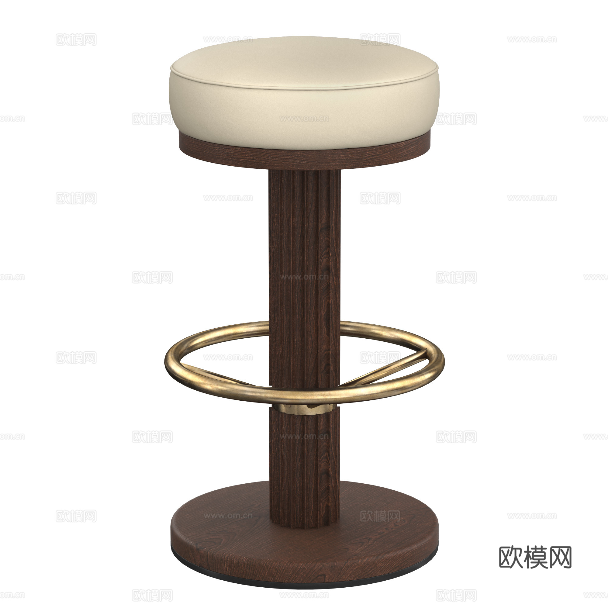 现代意式轻奢 BAR007 吧台凳3d模型下载（渲染图3）