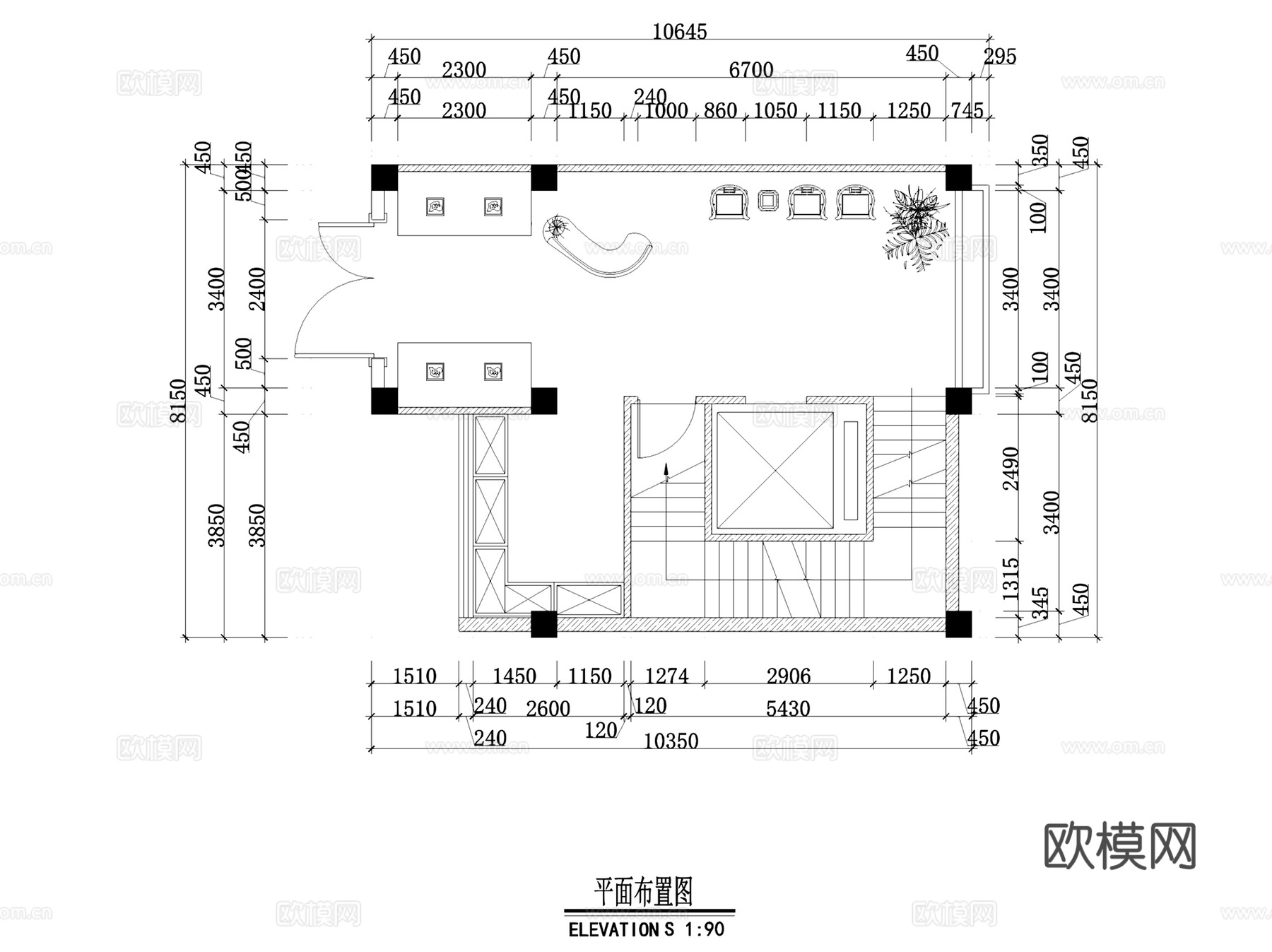 成都符妈真味轩火锅汤锅酒楼餐厅室内工装施工图+3Dmaxcad施工图