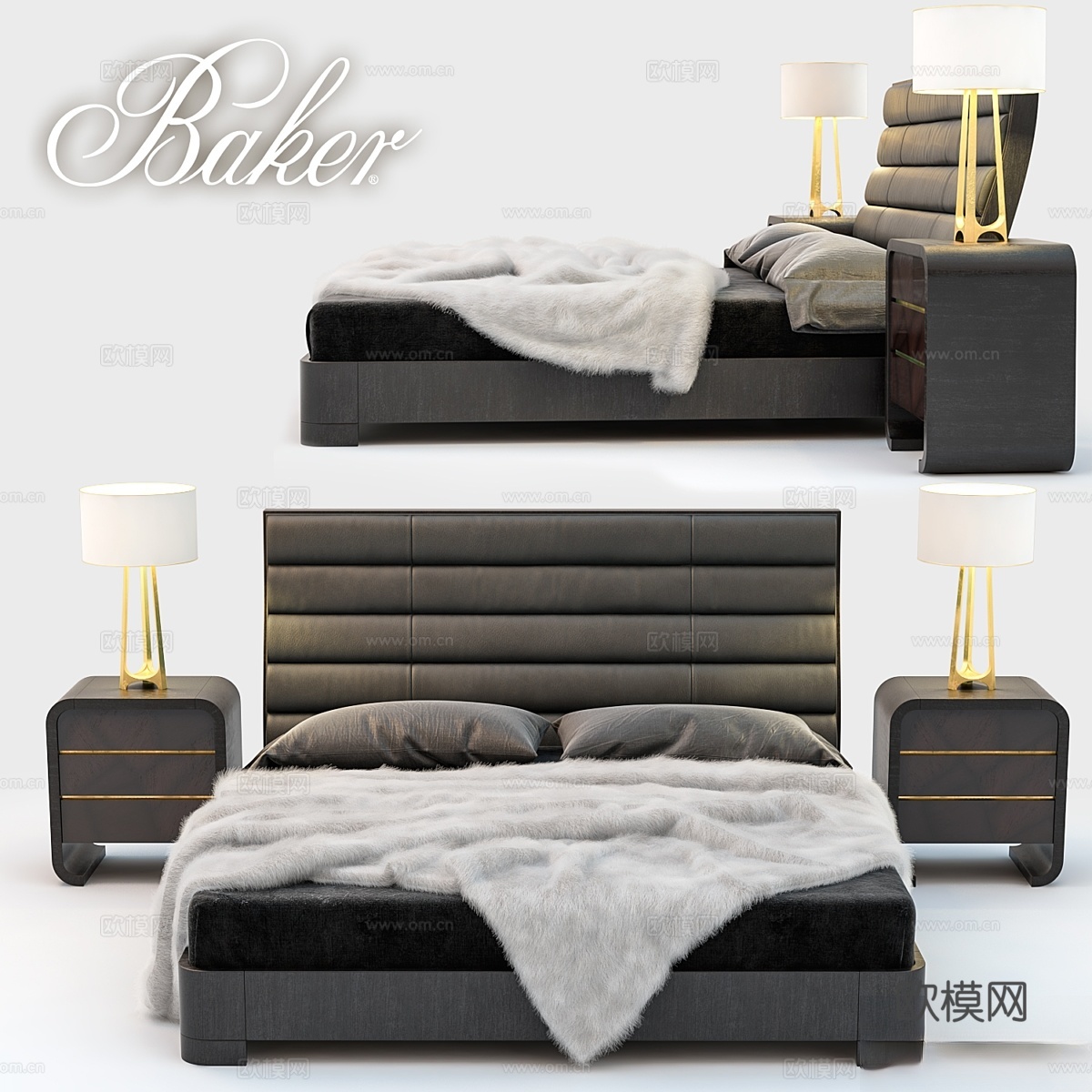 Tashmarine皇后床3d模型下载