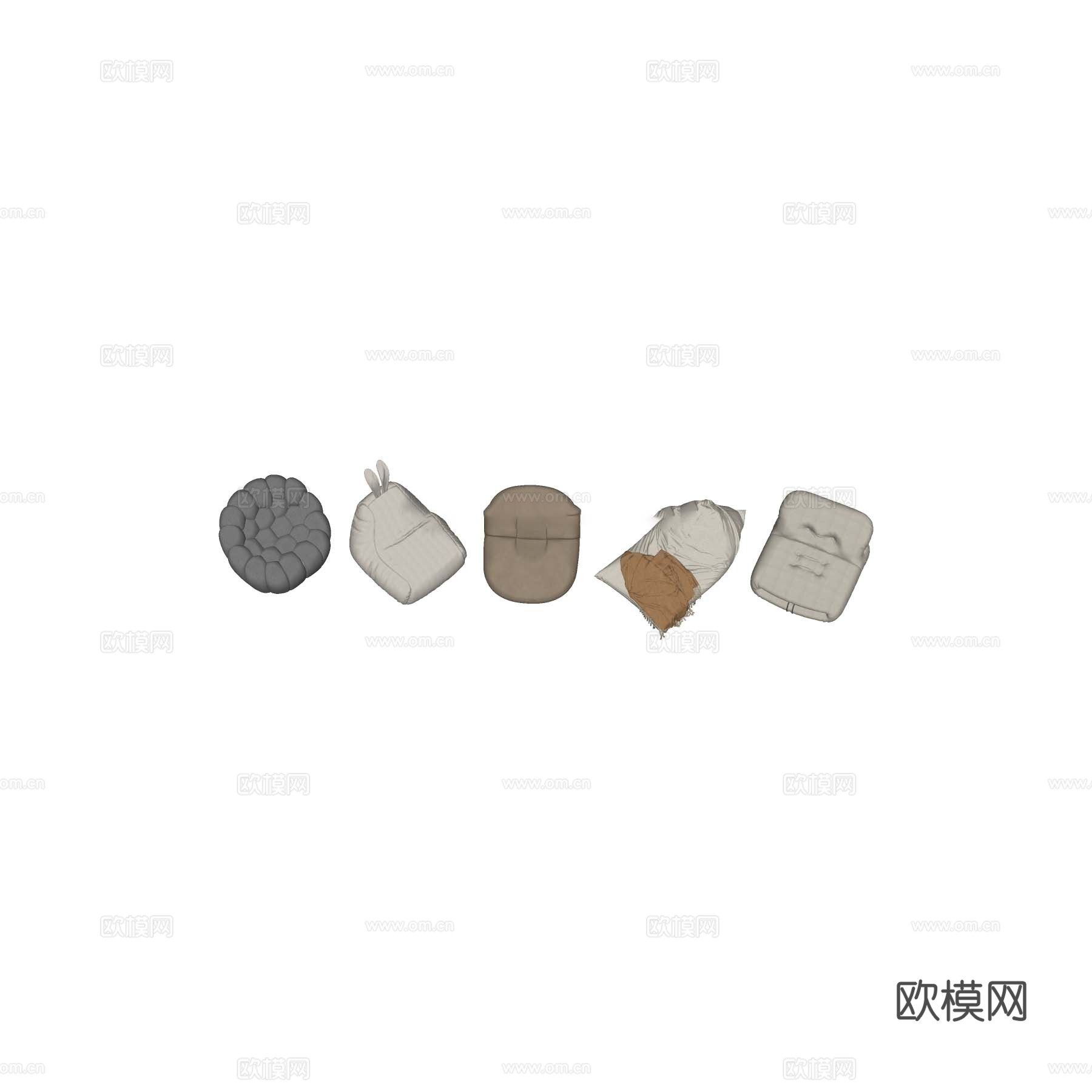 懒人沙发su模型