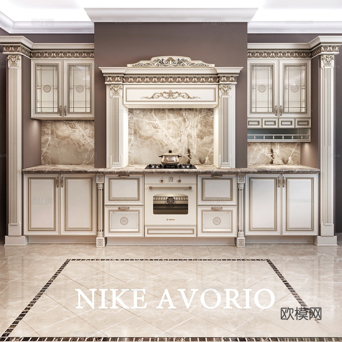 厨房Nike Avorio3d模型
