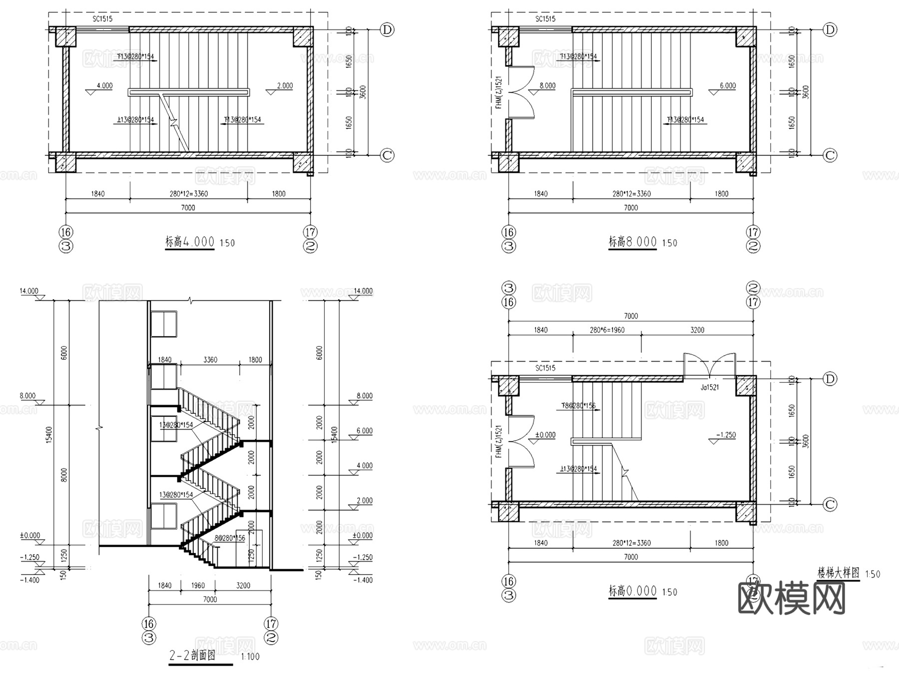 重庆双河口粮油仓储配送中心冷库建筑CAD施工图全套cad施工图