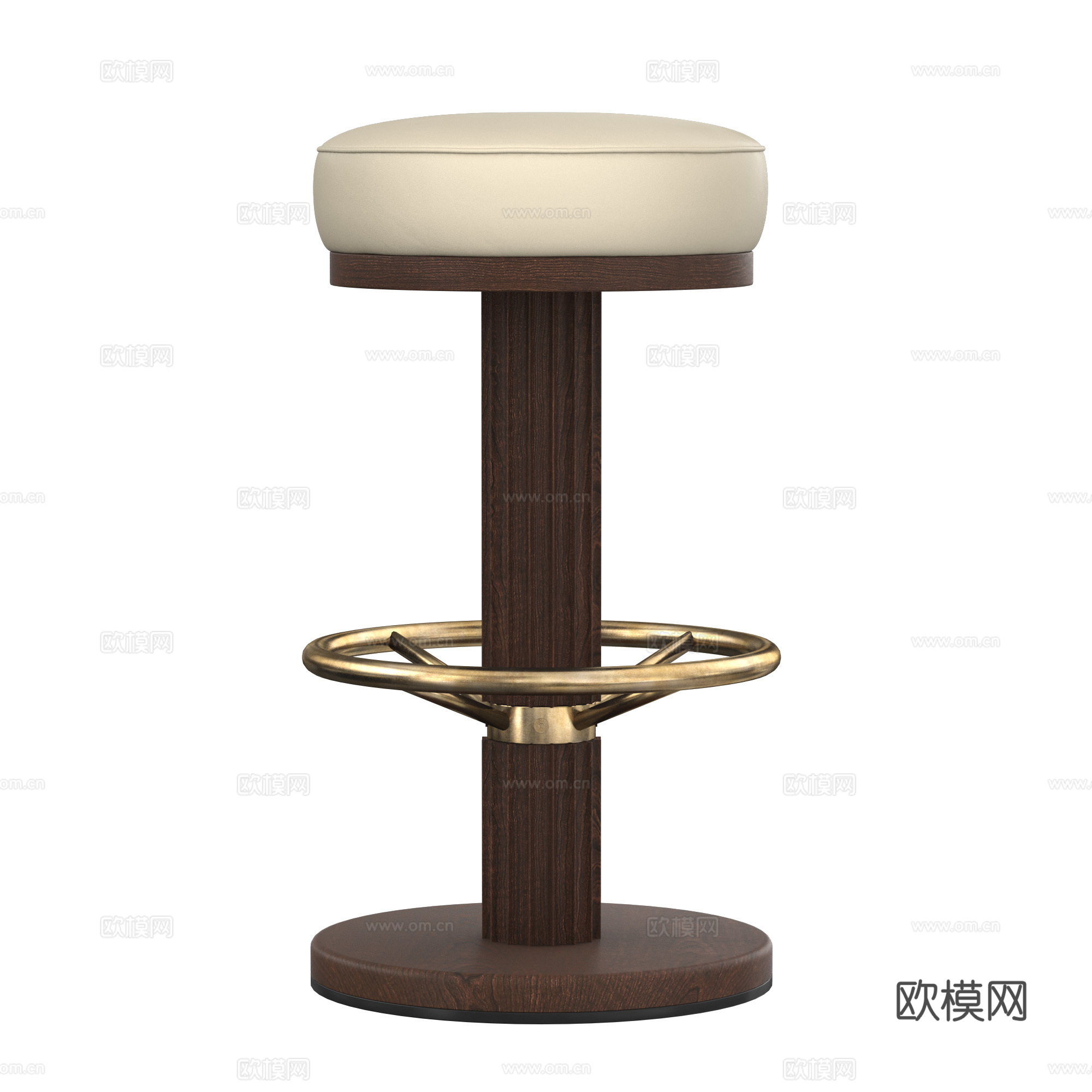 现代意式轻奢 BAR007 吧台凳3d模型下载（渲染图2）