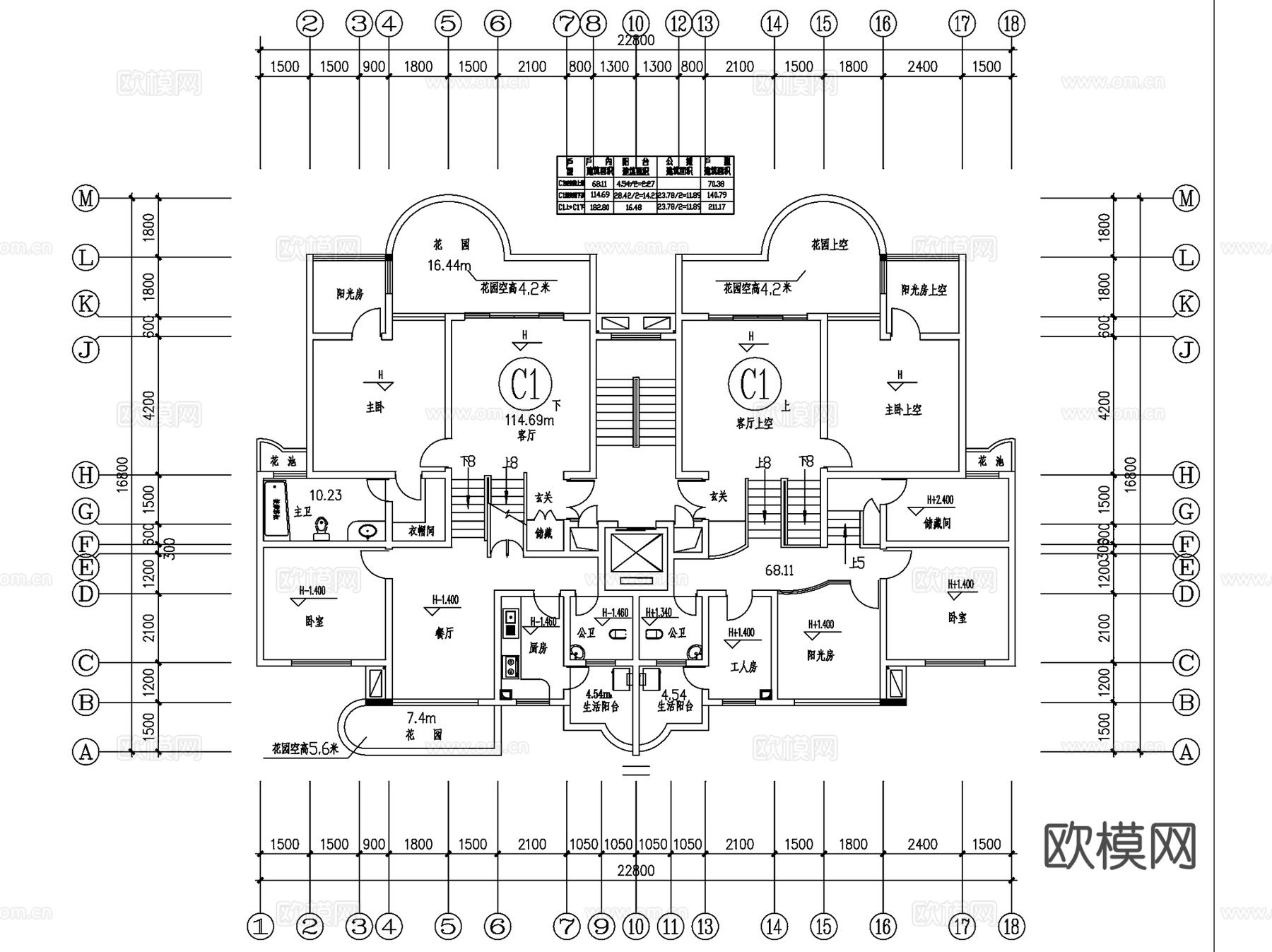 住宅室内家装装饰详图CAD施工图集 107套cad施工图