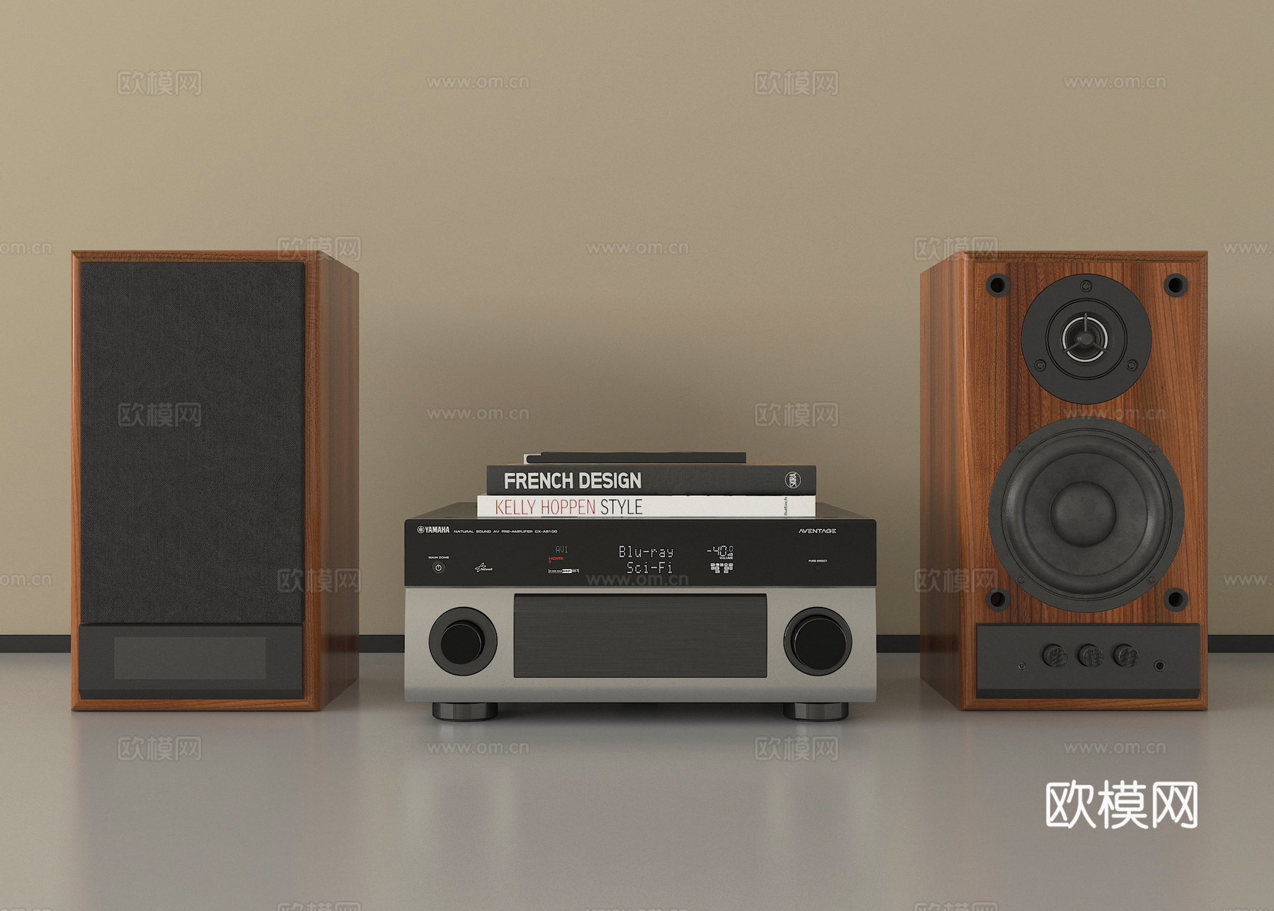 现代音响设备3d模型下载