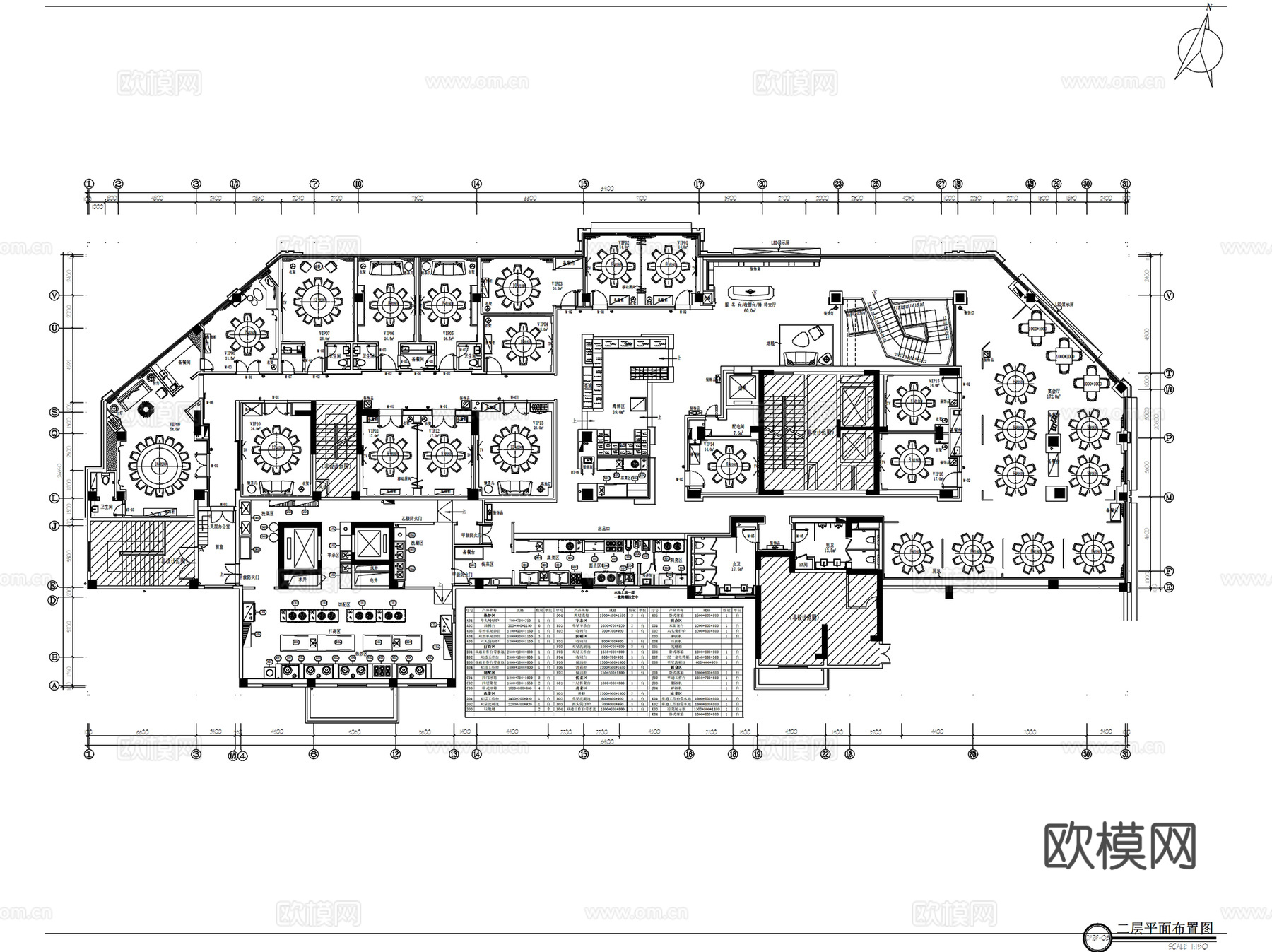 株洲海天渔港酒楼餐厅室内工装CAD施工图整套cad施工图
