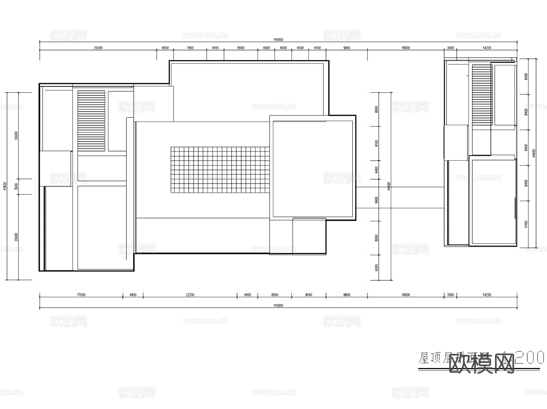 新中式会所建筑CAD施工图+SU模型cad施工图