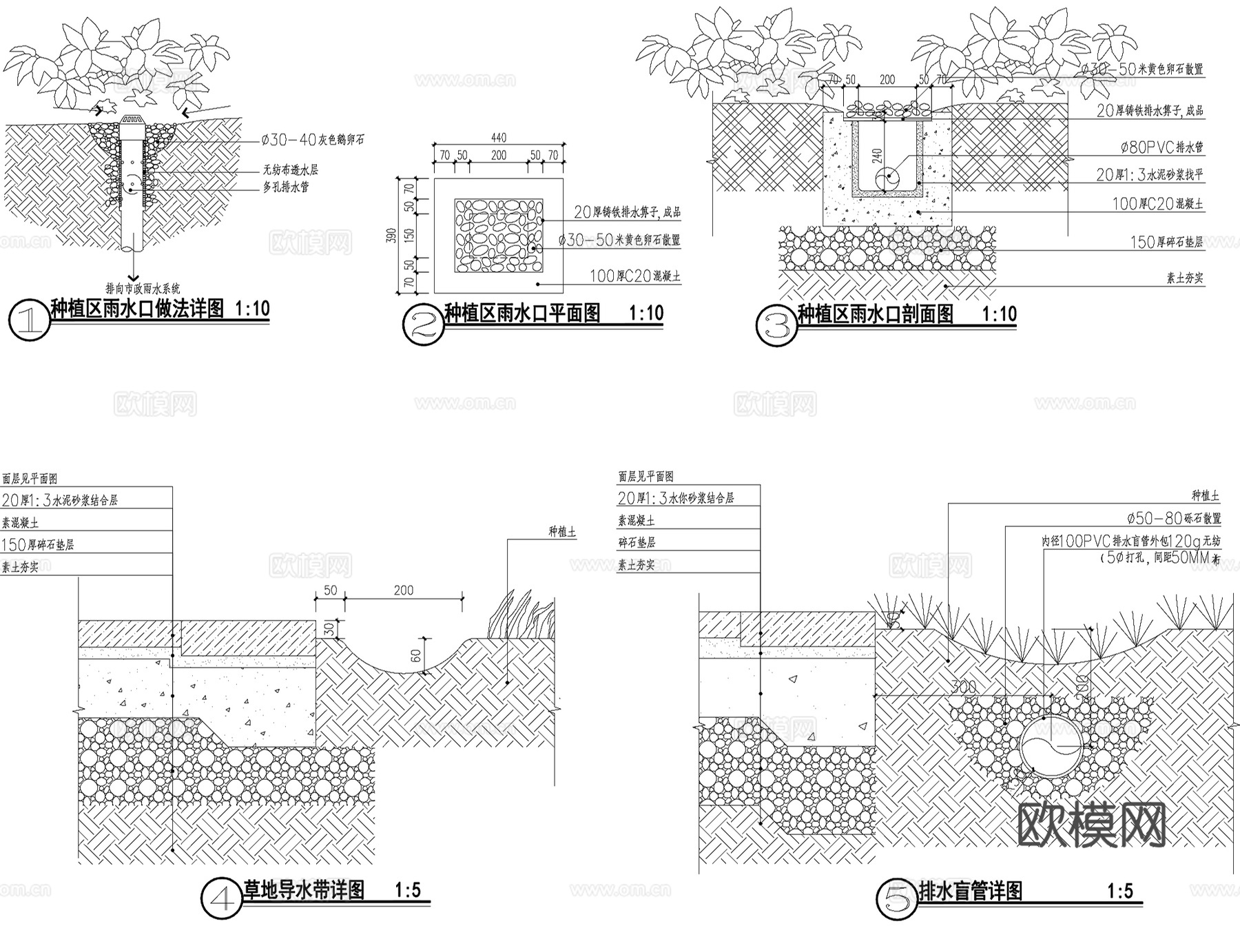 奥雅新中式北京保利石佛营东郡大区景观CAD施工图全套cad施工图