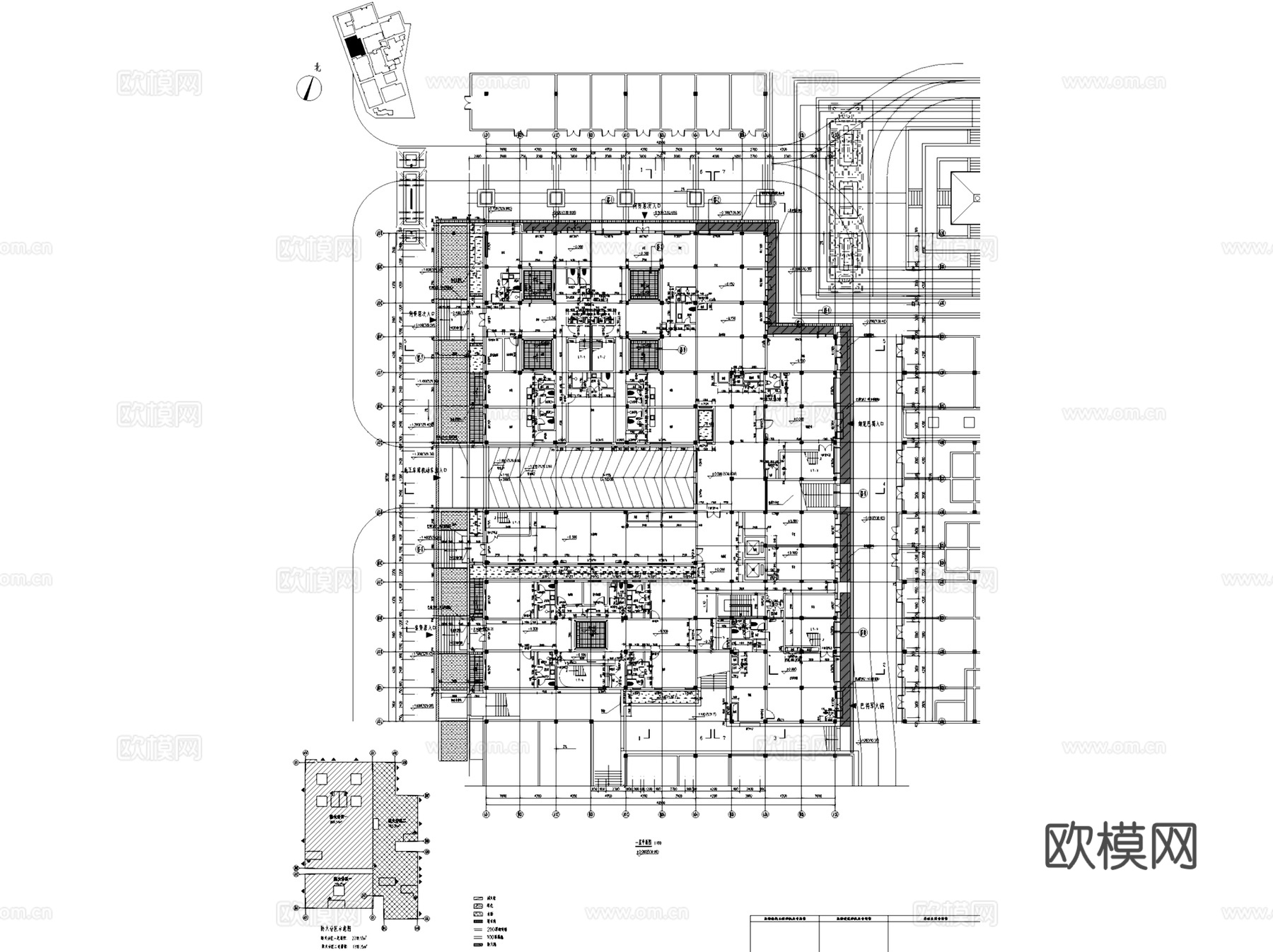 汉中兴元生态旅游示范区汉文化商业街建筑CAD施工图整套cad施工图