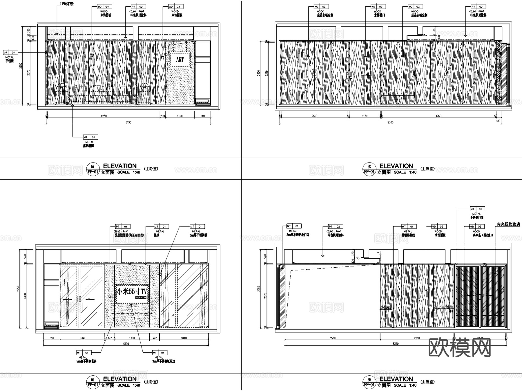 深圳莲塘梧桐山18E户型私宅室内家装CAD施工图整套cad施工图