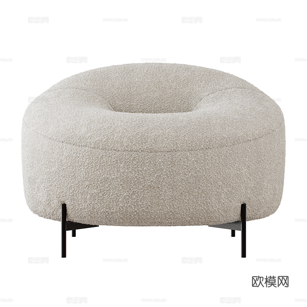 现代简约单人沙发 单人沙发 简约沙发 休闲沙发 客厅沙发 矮3d模型下载