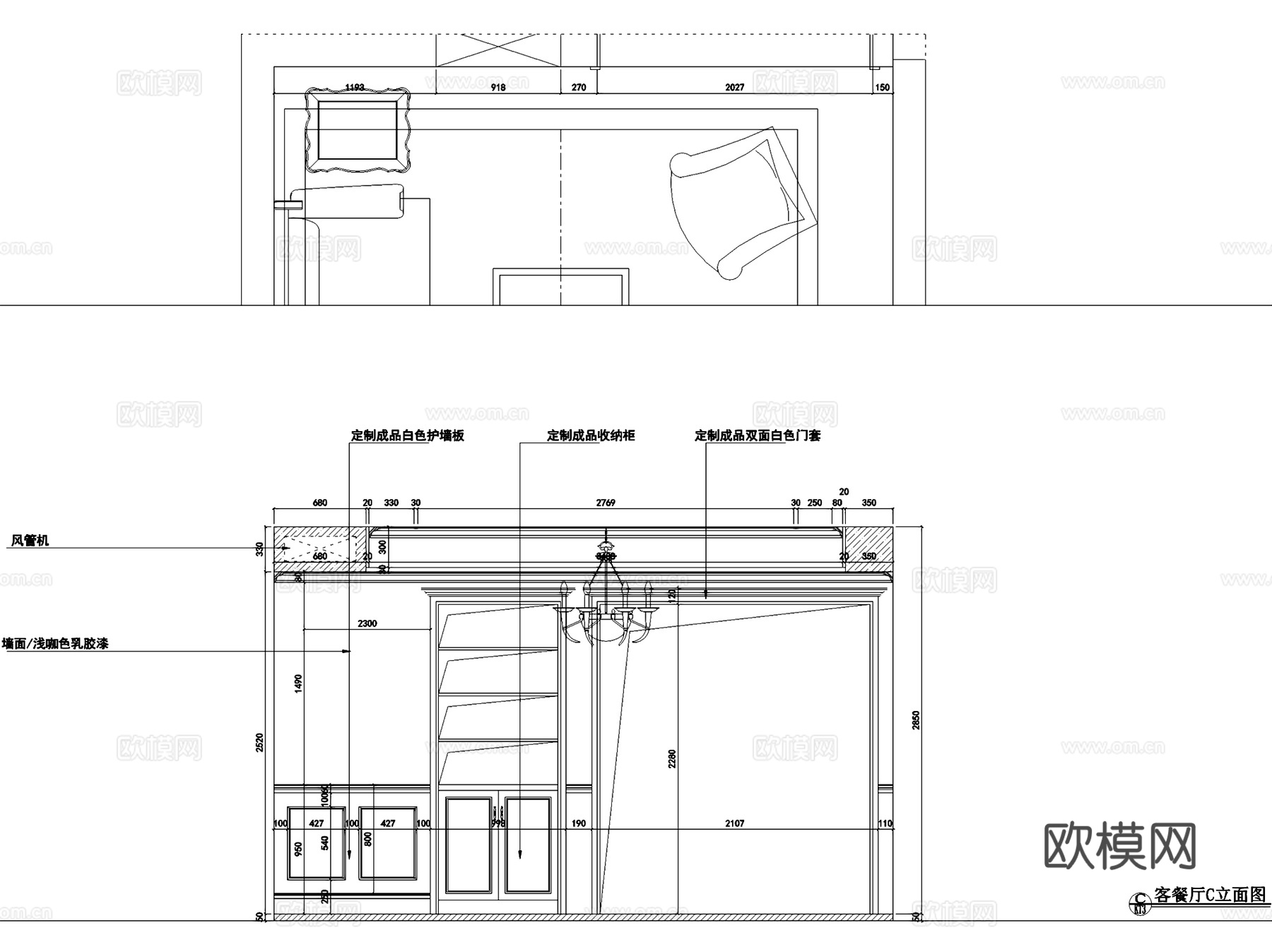 碧桂园山湖间私宅四室两厅两卫室内家装CAD施工图cad施工图
