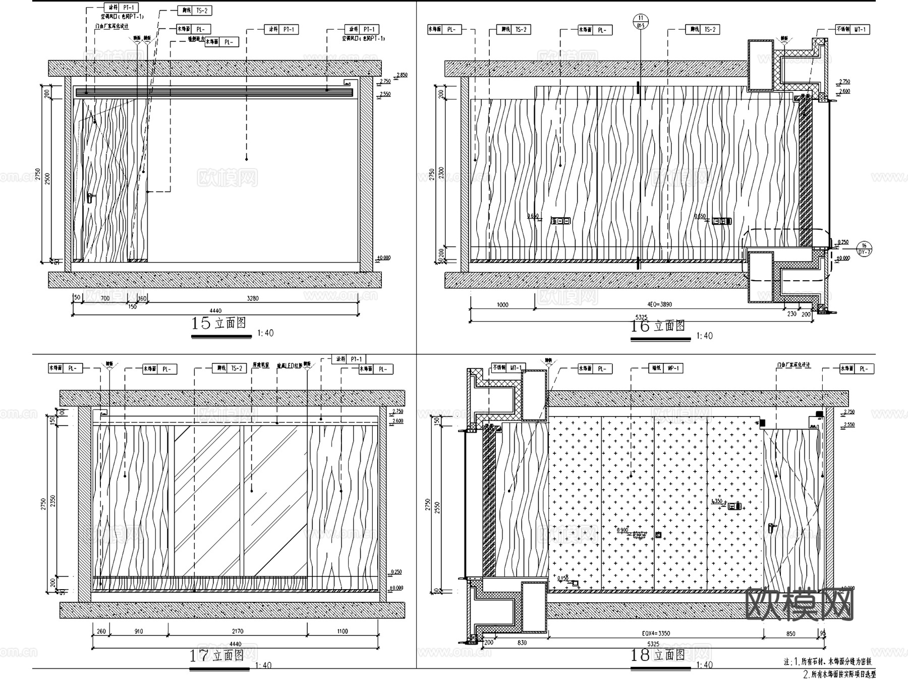 北京万科大都会滨江1#10户型室内家装CAD施工图整套cad施工图
