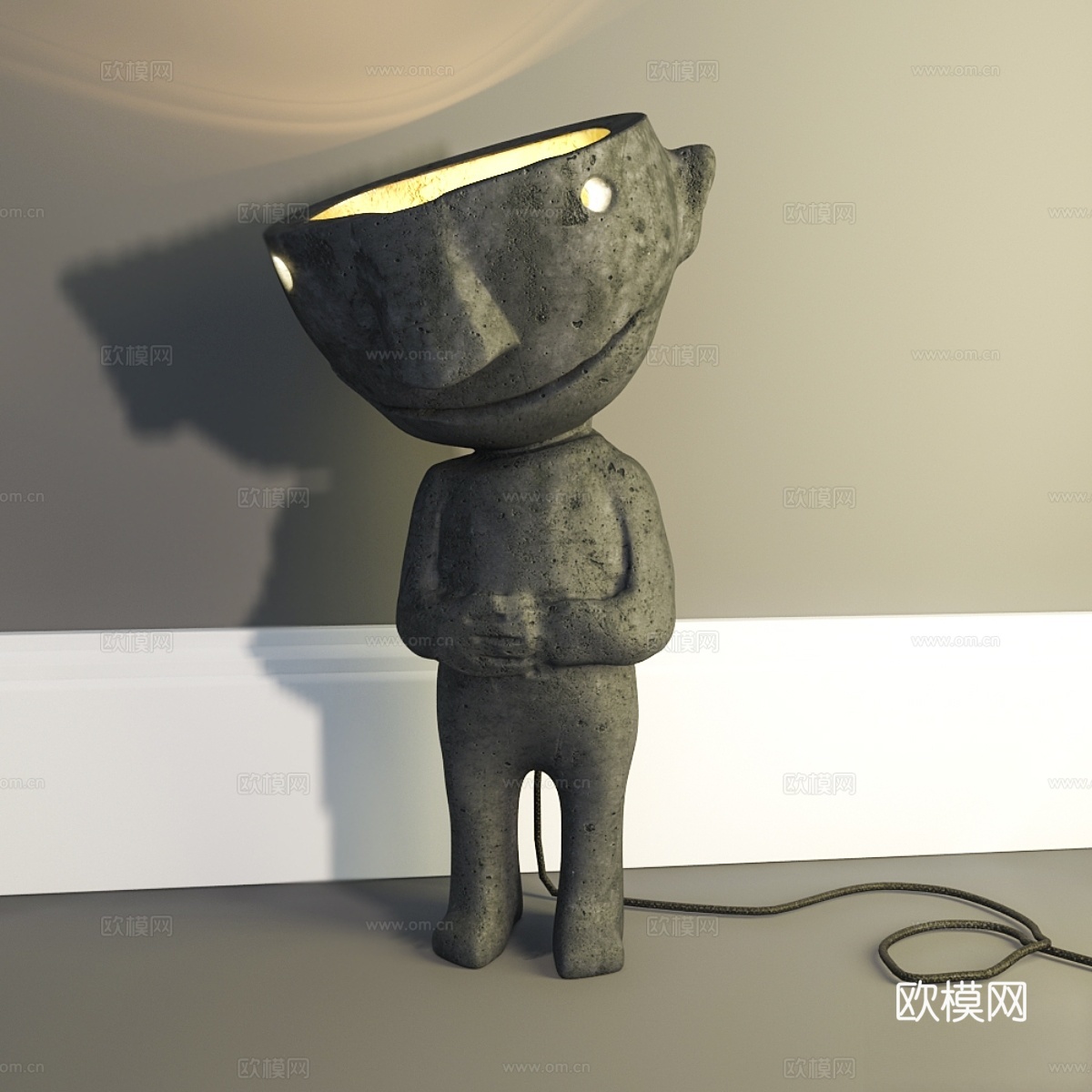 手工台灯3d模型下载