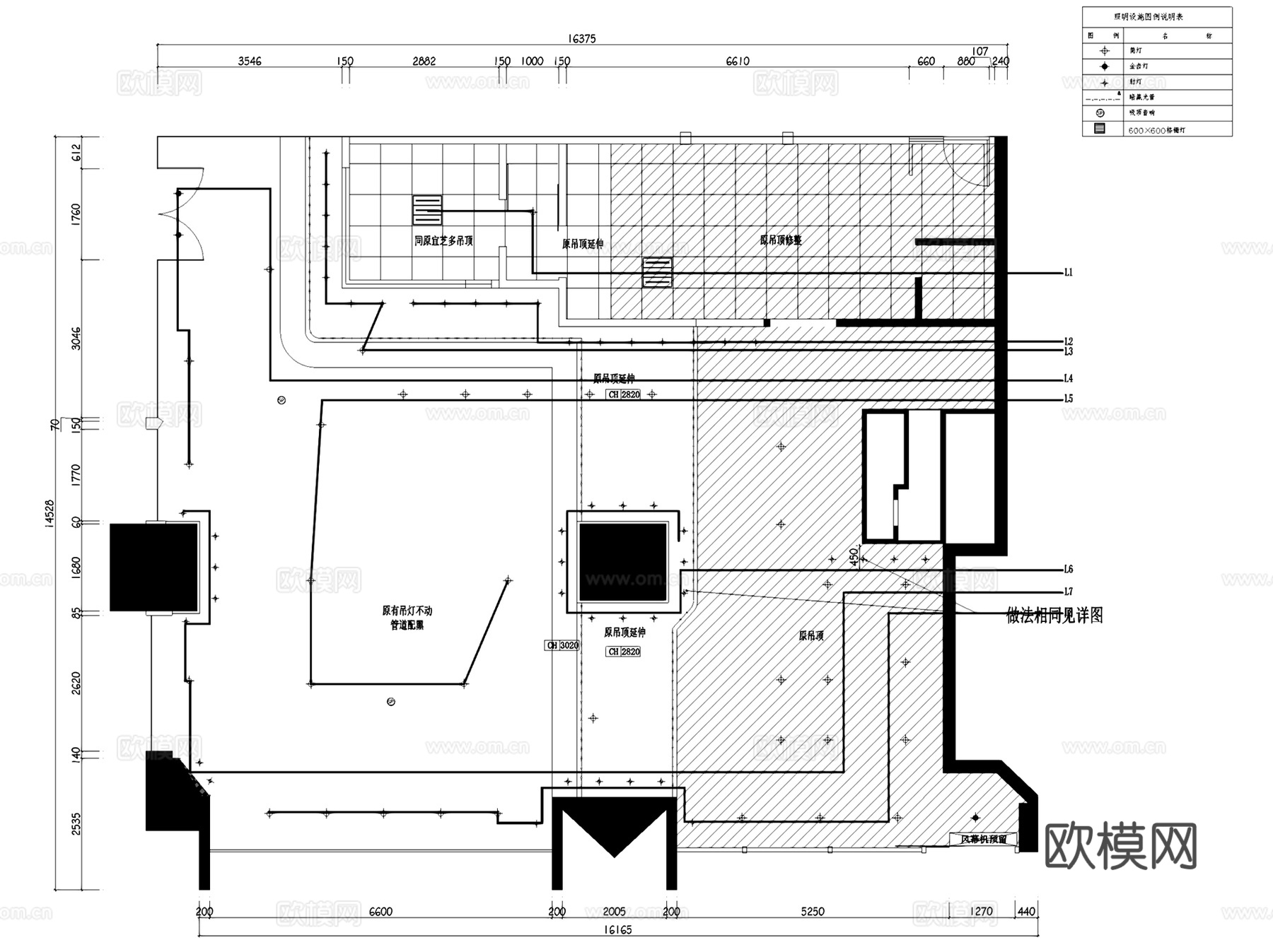Icafe咖啡店面包蛋糕店室内装饰平面CAD施工图集cad施工图