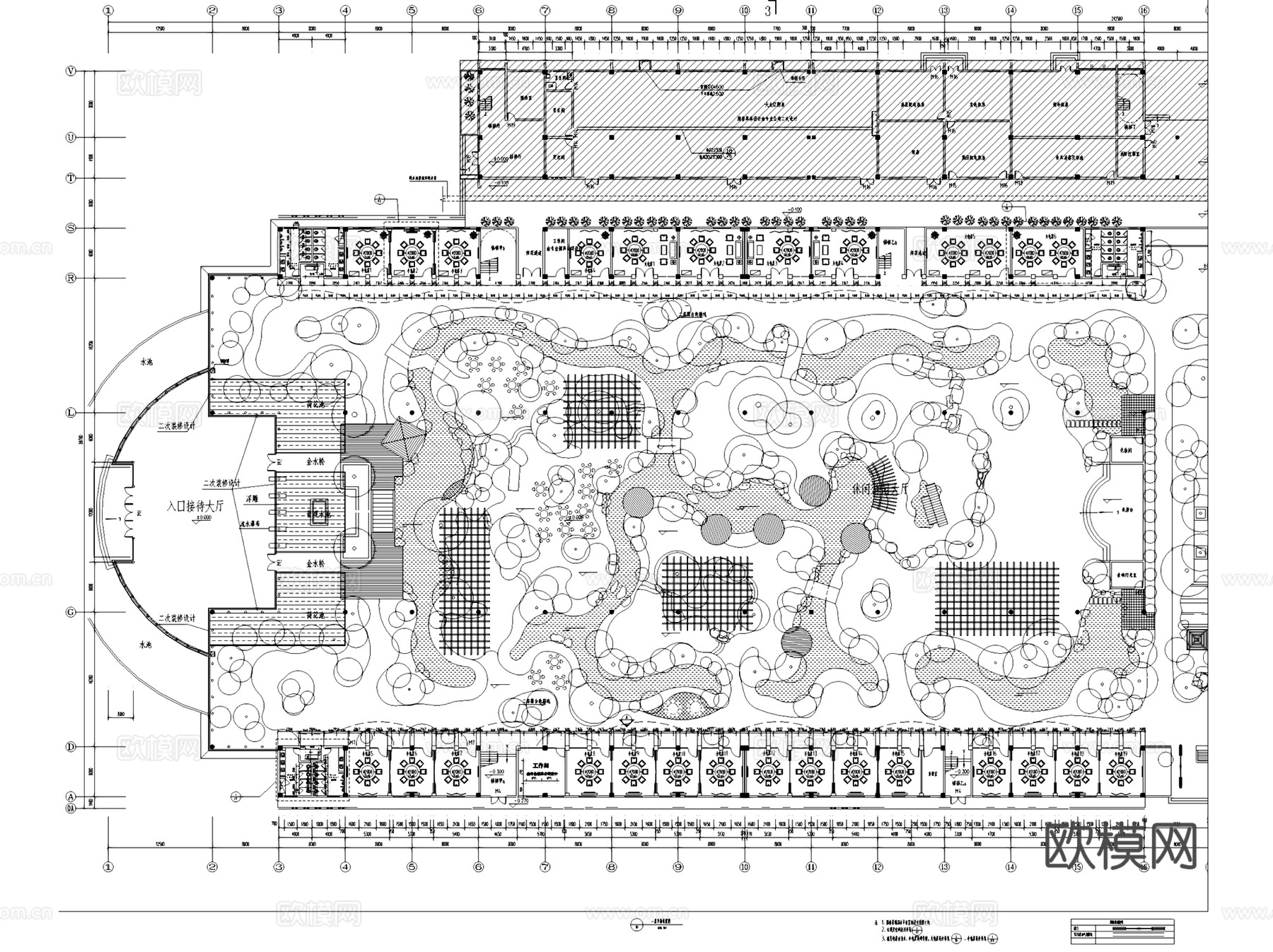 武汉颐和尚景餐厅室内外装饰CAD施工图整套cad施工图
