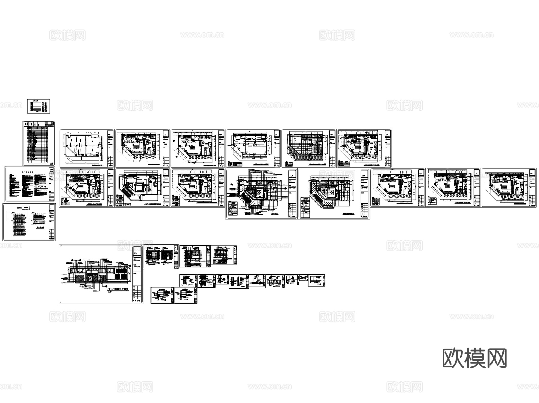 廉江中山四路心思语剧院店面包店室内装饰CAD施工图整套cad施工图