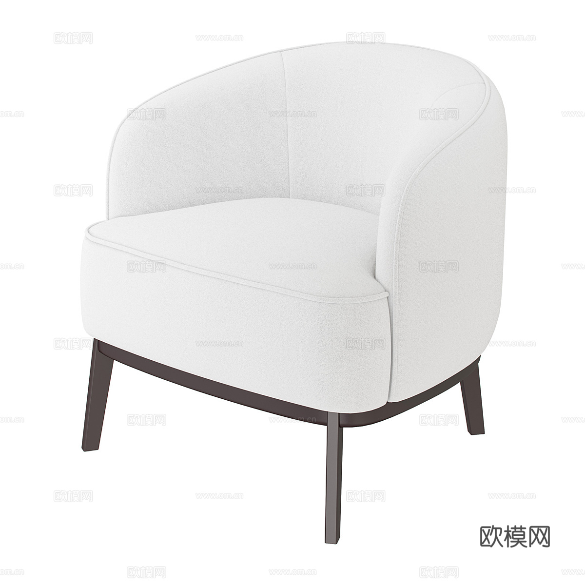 现代简约单人沙发 单人沙发 简约沙发 休闲沙发 客厅沙发3d模型下载