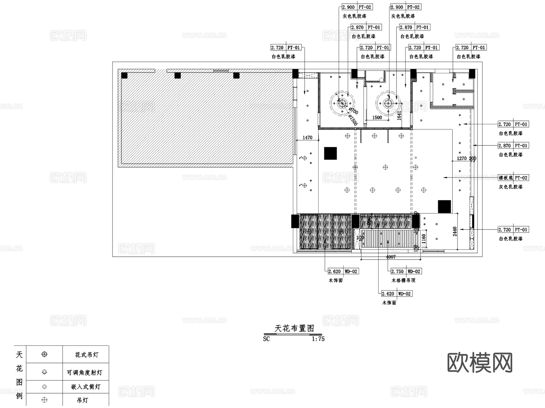 粤来记港式茶餐厅室内工装CAD施工图cad施工图