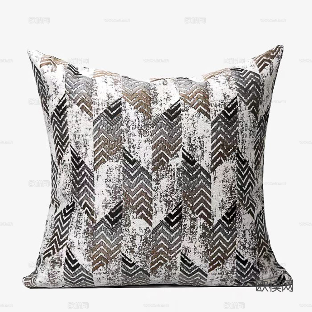 现代抱枕 枕头 印花抱枕 格纹抱枕