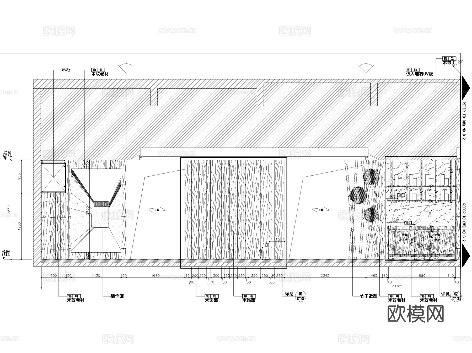 鑫客家万达店客家菜餐厅室内工装CAD施工图整套cad施工图