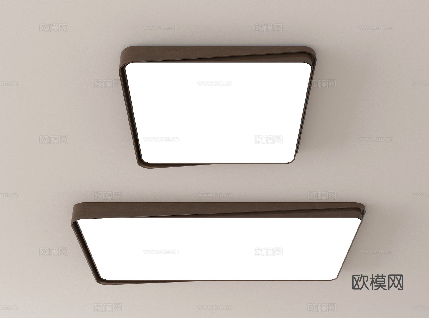 新中式吸顶灯 客厅吸顶灯3d模型下载