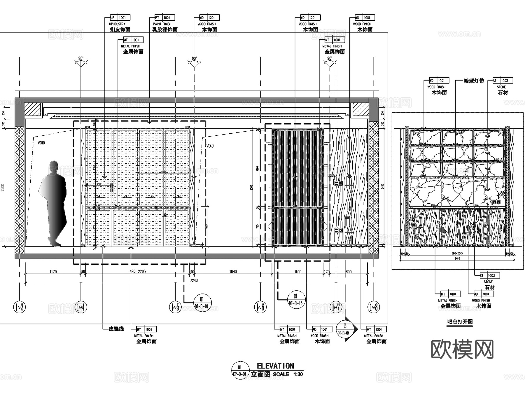 北京丰台花乡樊家村175户型室内家装CAD施工图整套cad施工图