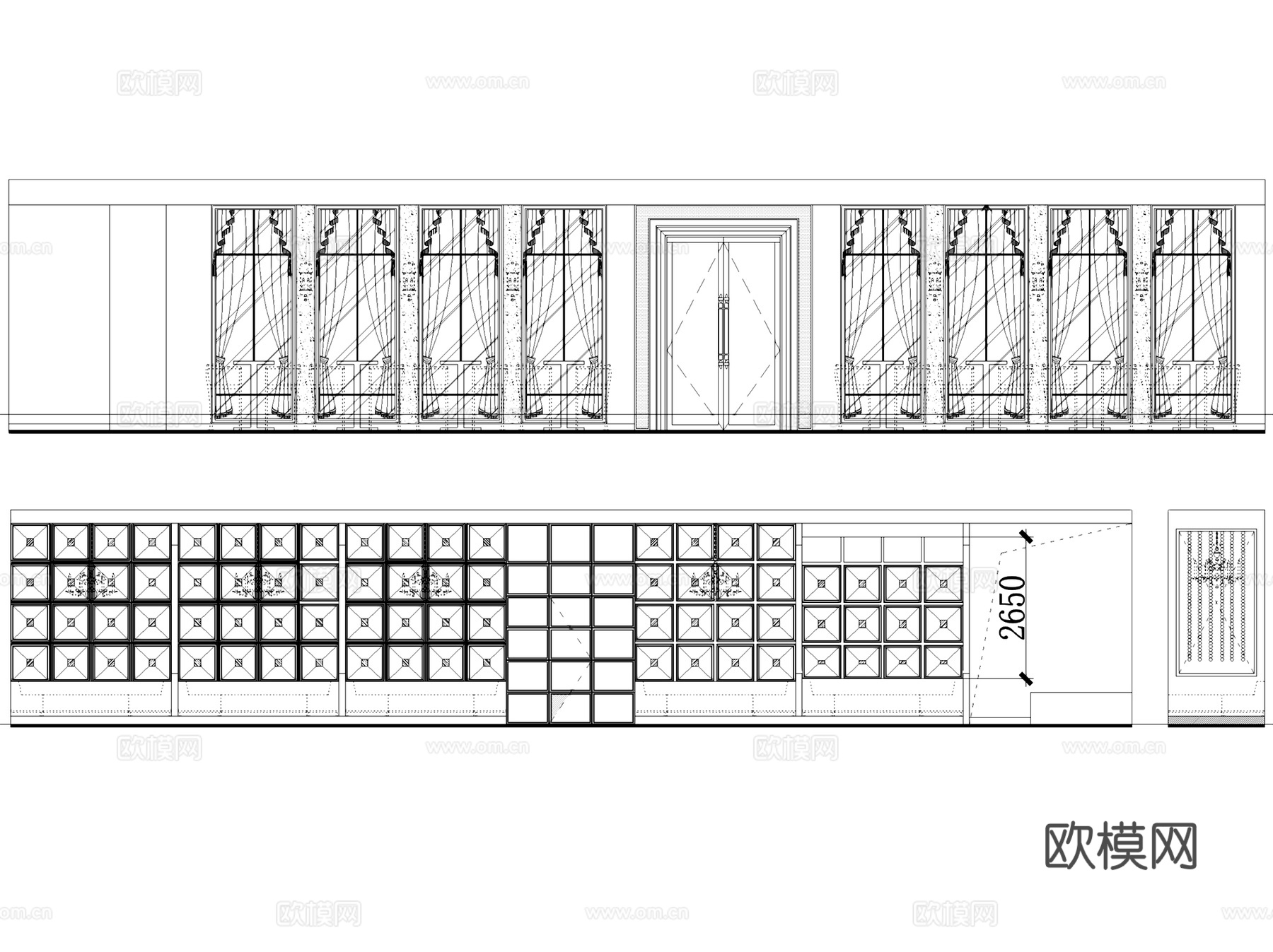 新后街酒吧简餐室内工装CAD施工图cad施工图