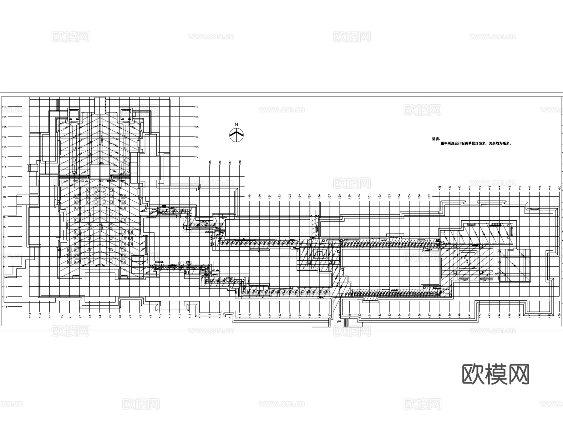 大唐芙蓉园唐集市景观平面CAD施工图cad施工图