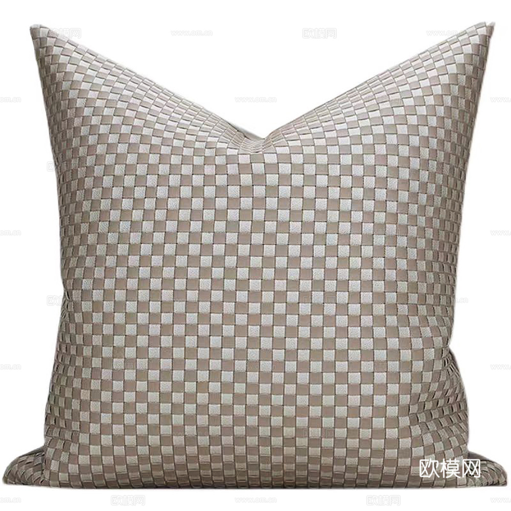 现代抱枕 枕头 印花抱枕 格纹抱枕