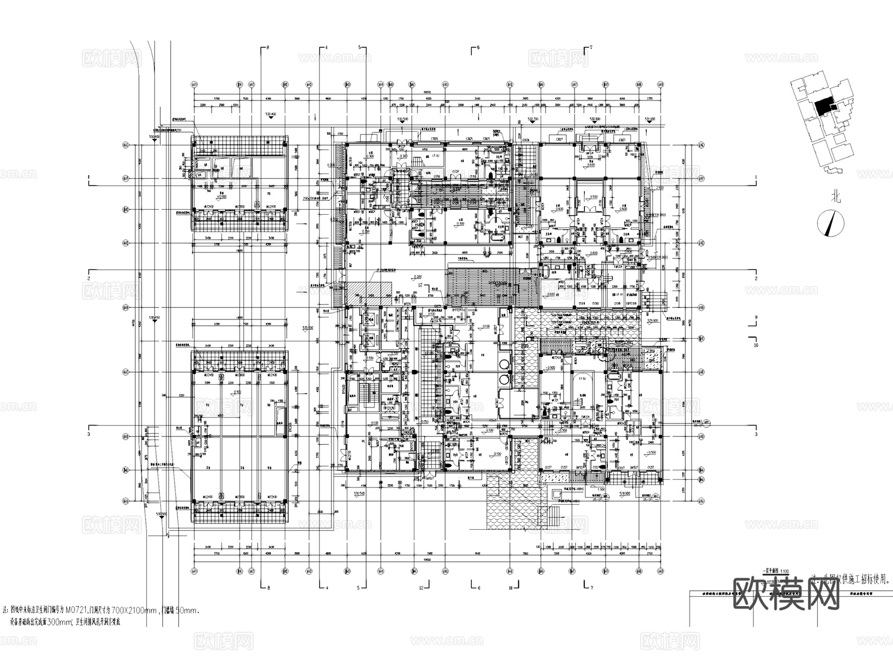 汉中兴元生态旅游示范区汉文化商业街建筑CAD施工图整套cad施工图