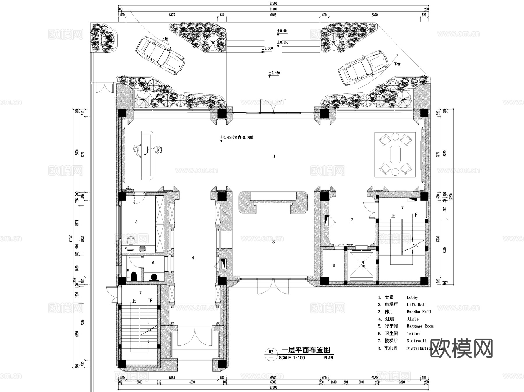 漳浦县前亭延源酒店A&amp;C栋室内工装CAD施工图整套cad施工图cad施工图