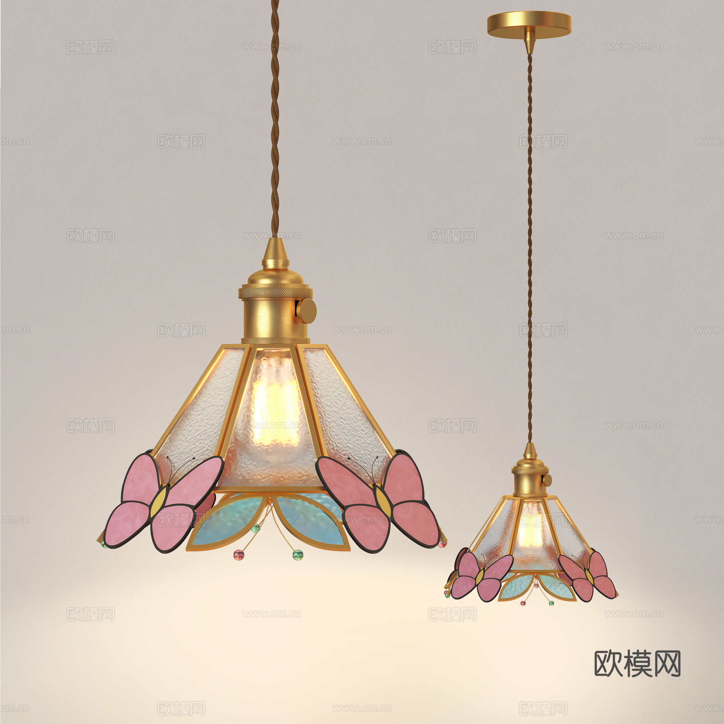 法式复古吊灯 中古风吊灯 餐厅吊灯 卧室床头吊灯 咖啡厅吊灯su模型