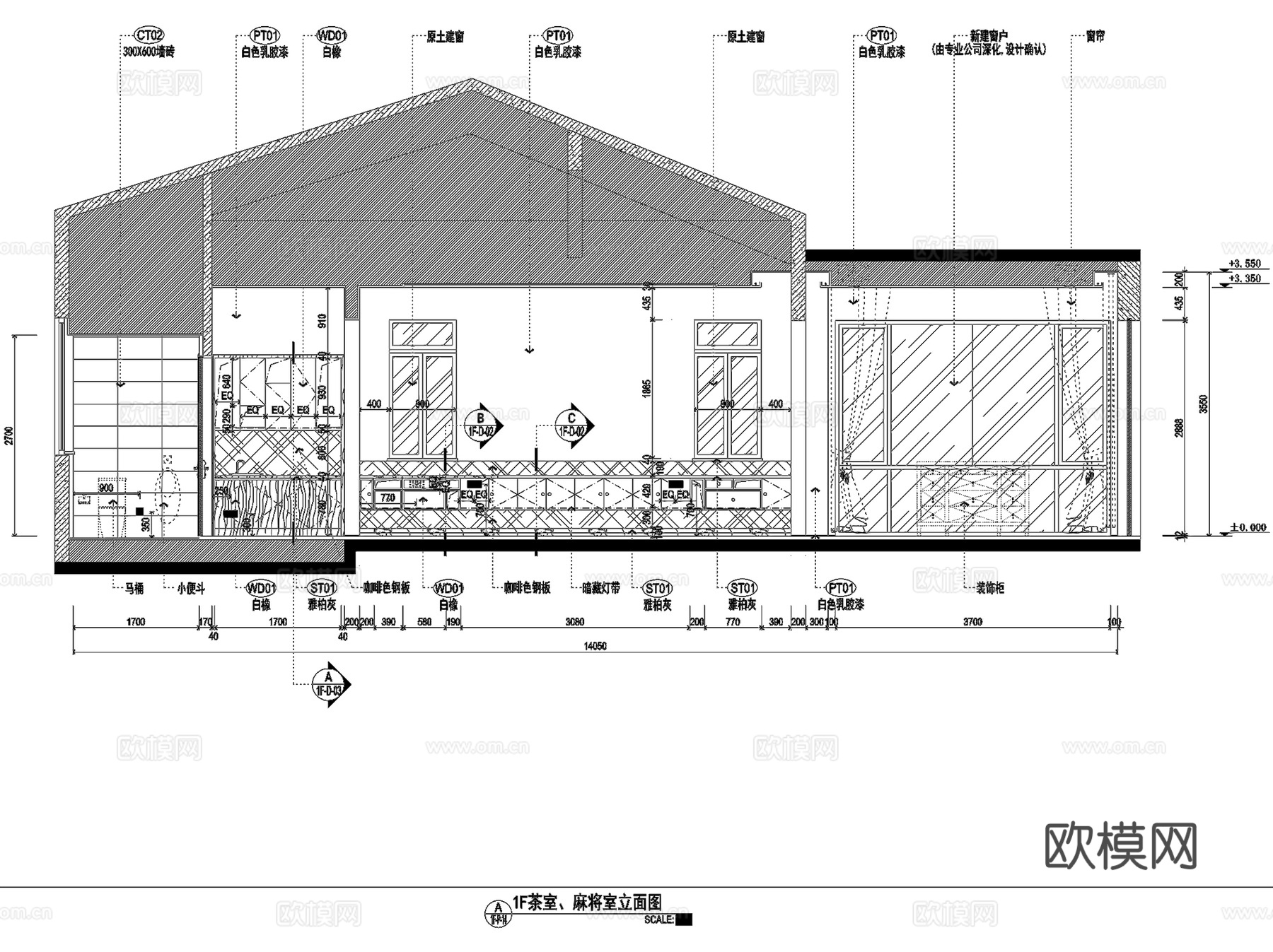 海南清水湾珊瑚宫殿底跃层复式室内家装整套+3Dmax模型cad施工图