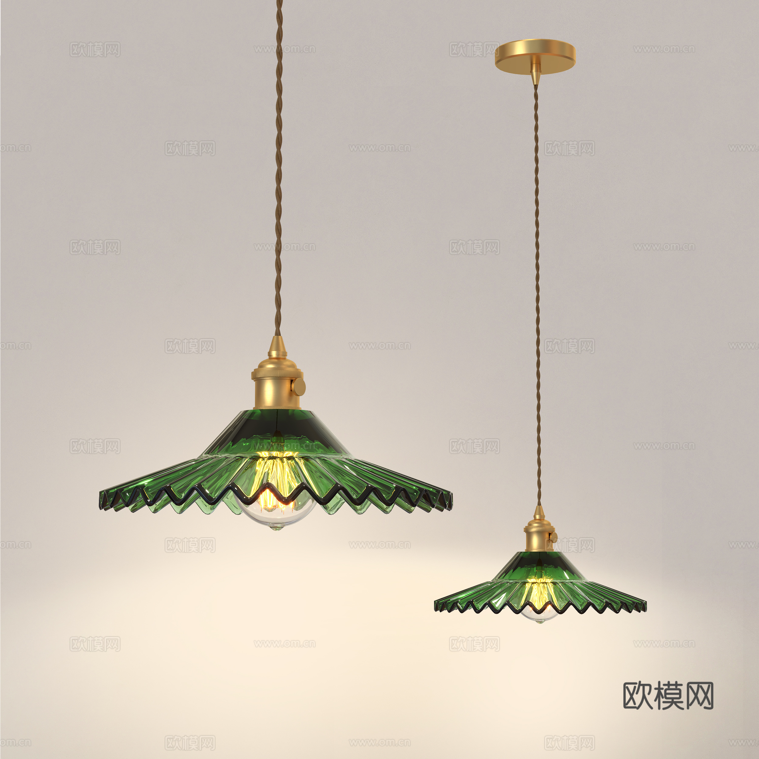 中古风吊灯 轻法式吊灯 复古吊灯 餐厅吊灯 卧室床头灯su模型