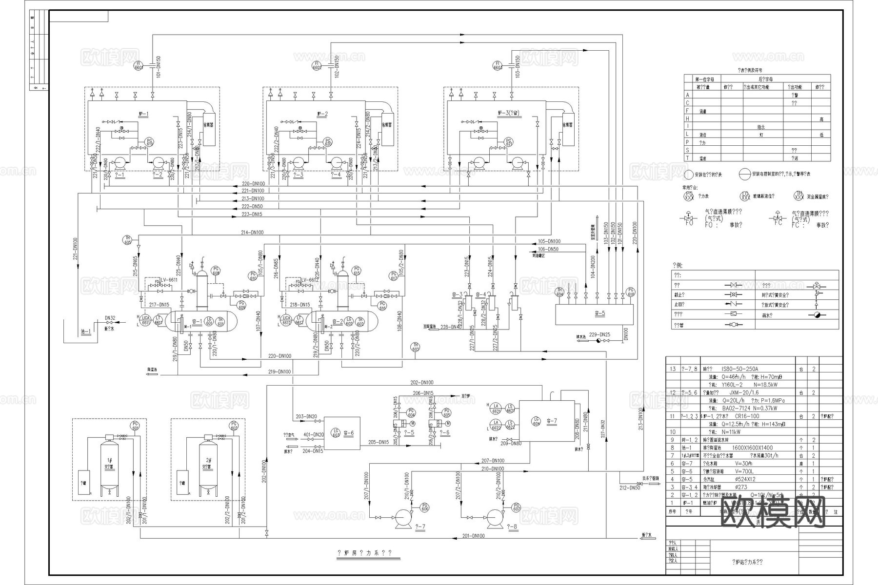 锅炉房 锅炉房建筑 锅炉房电气图 燃气锅炉房cad施工图cad施工图