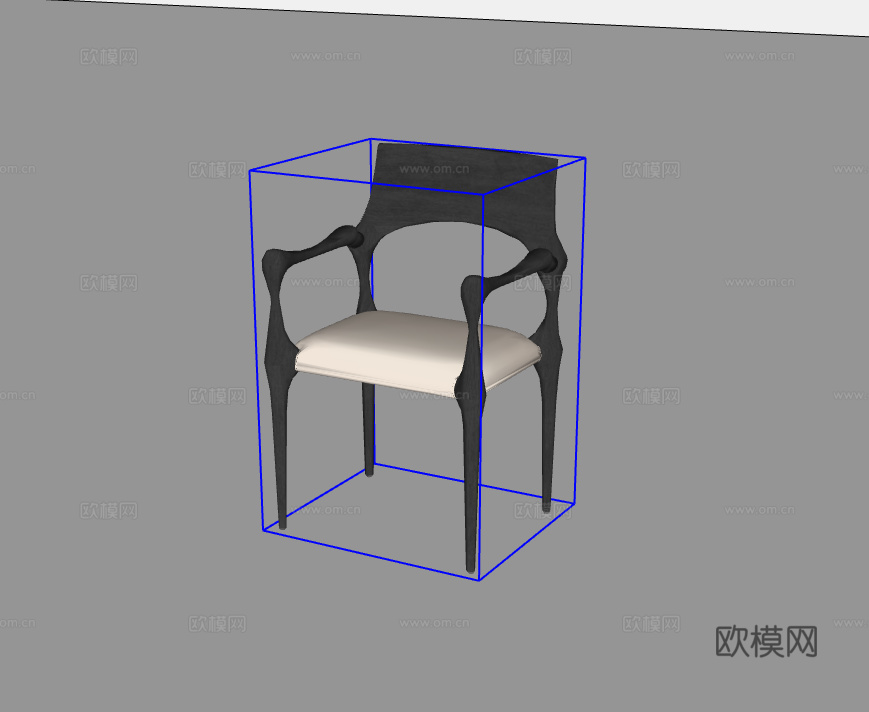 休闲椅su模型