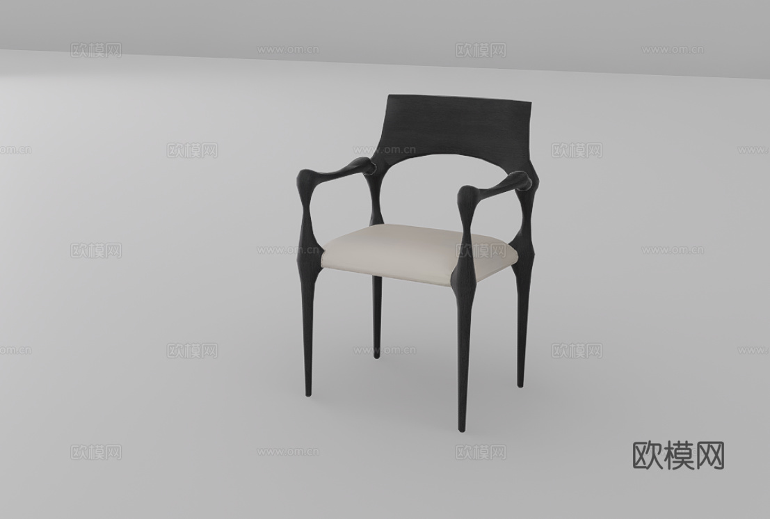 休闲椅su模型