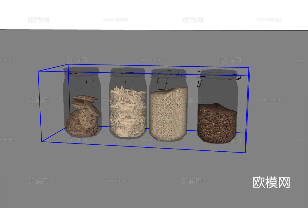 厨房调料su模型