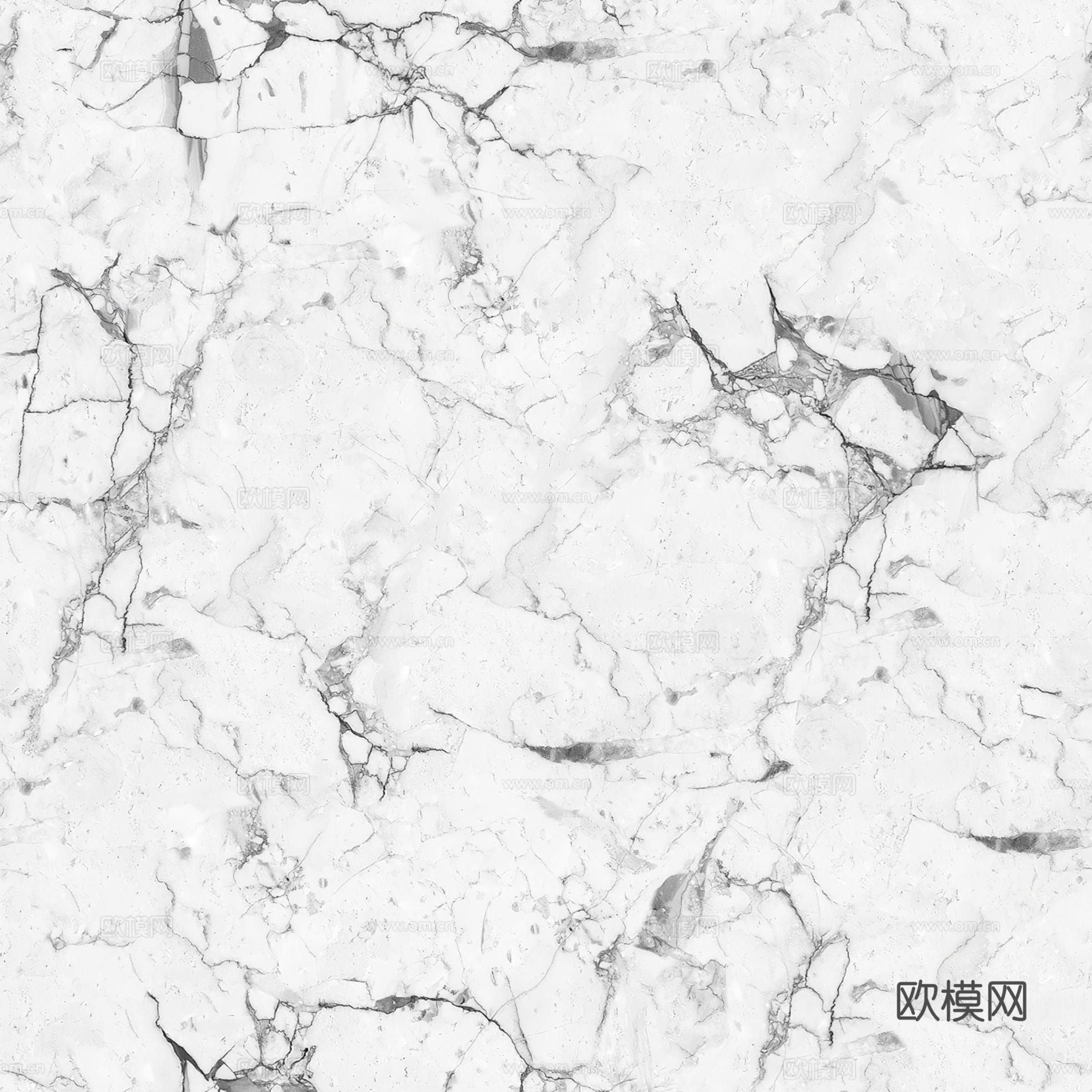 现代无缝大花白大理石岩板