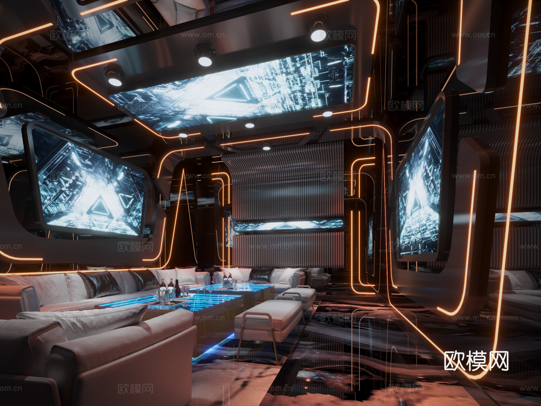 KTV包房3d模型下载