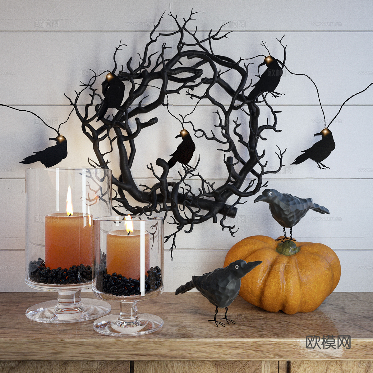 万圣节摆件3d模型下载