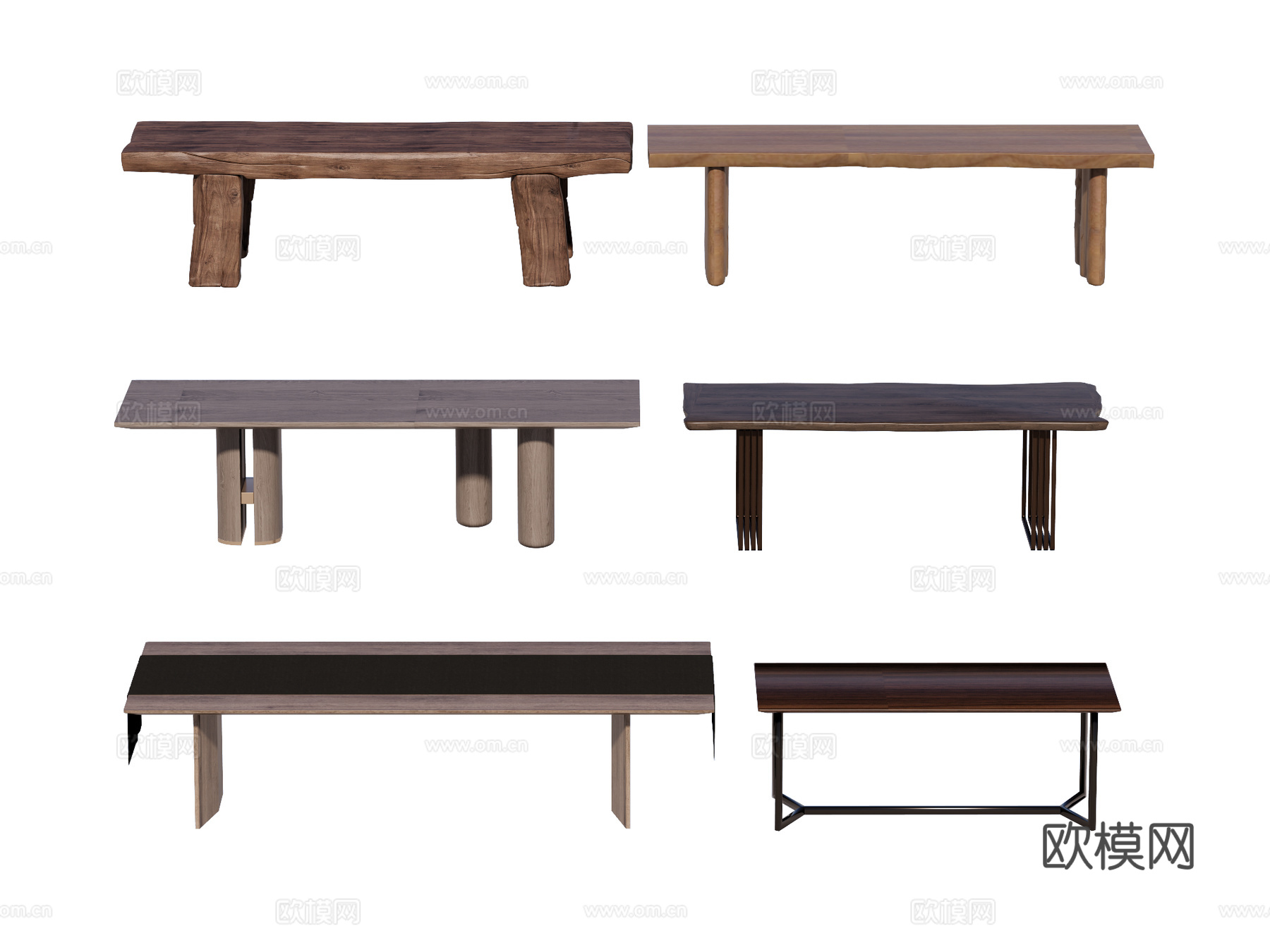 长桌 餐桌 茶桌 会议桌su模型