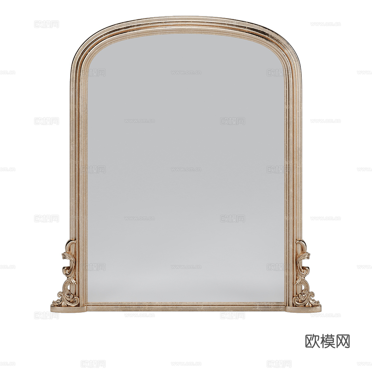 法式简约镜子 镜子 简约镜子 装饰镜子3d模型下载