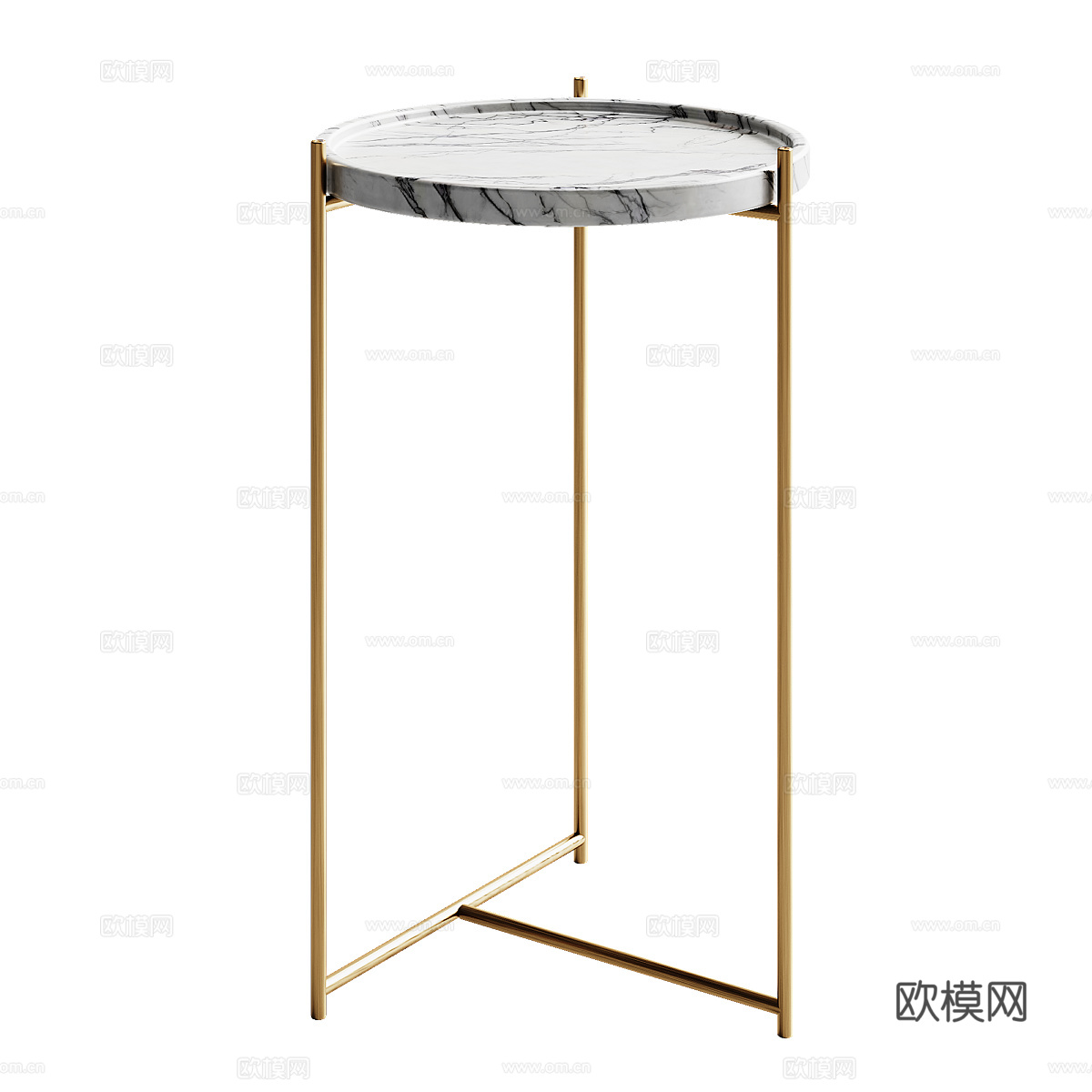 现代简约轻奢茶几 茶几 简约轻奢茶几 圆形茶几3d模型下载