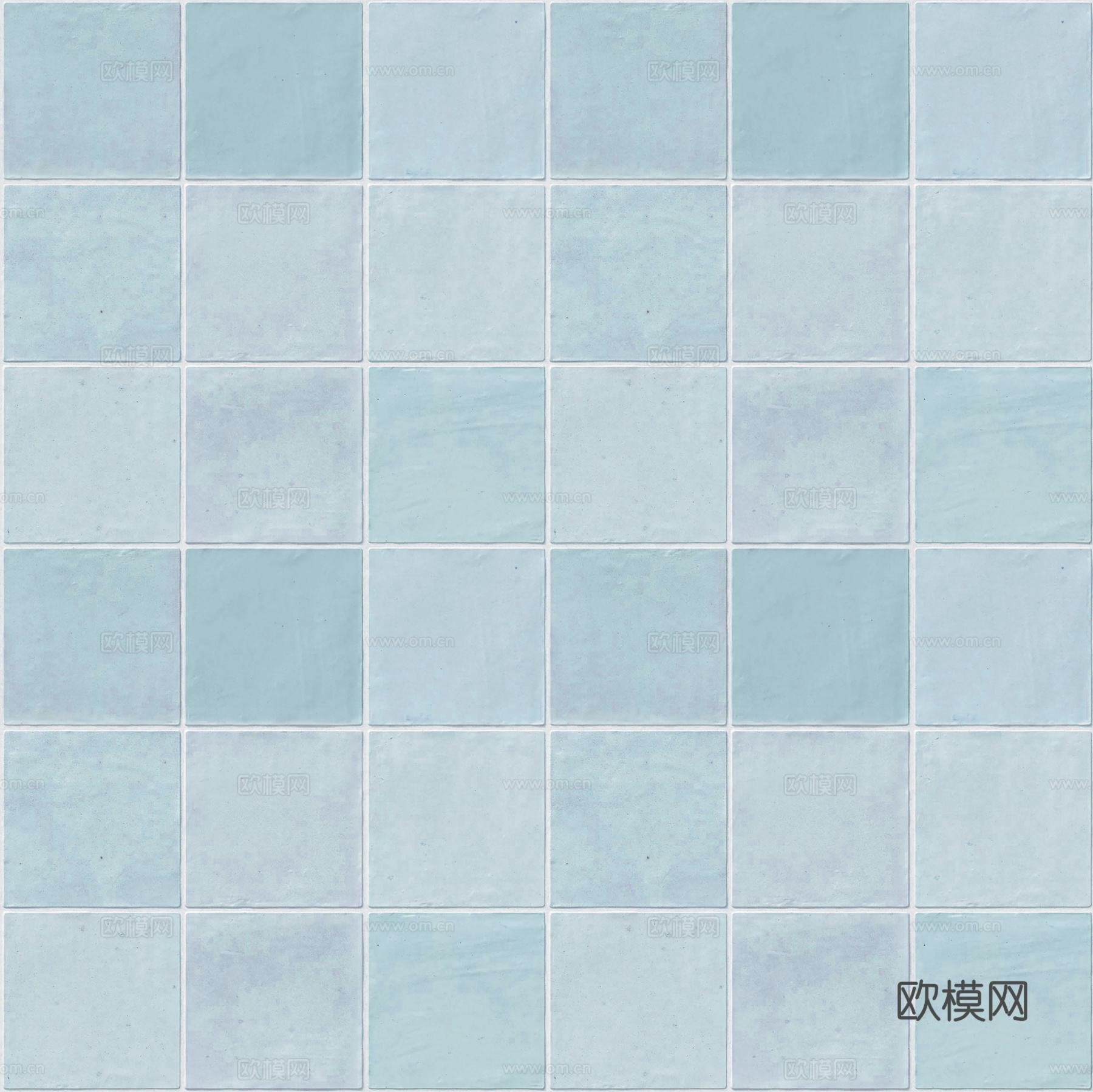 美式蓝色马赛克 无缝蓝色马赛克